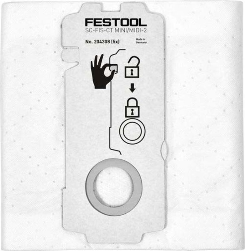 Selfclean Filtersack sc-fis-ct MINI/MIDI-2/5/CT15 - 204308 - Festool