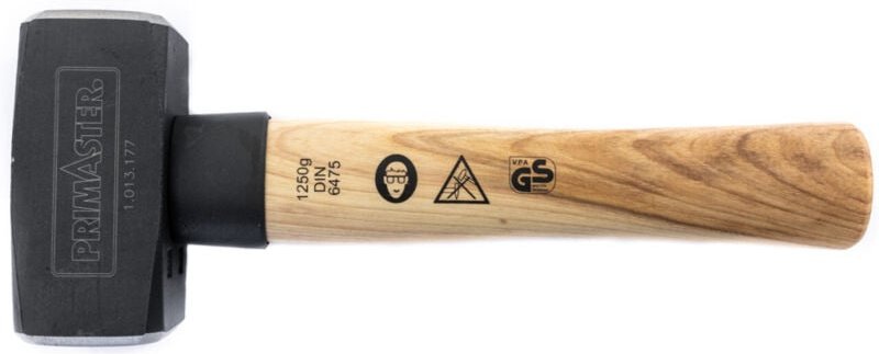 Primaster - Fäustel 1250 g Holzstiel Fäustelhammer Stahlkopf Hammer