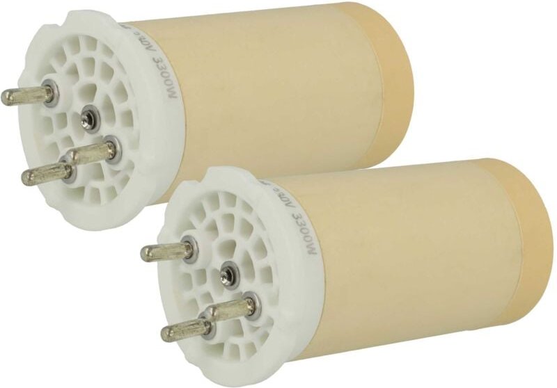 vhbw 2x Heizelement kompatibel mit Leister WELDPLAST 605, 600 Heißluftschweißpistole - 3300 W, Keramik Heizkern, 4,4 x 9...