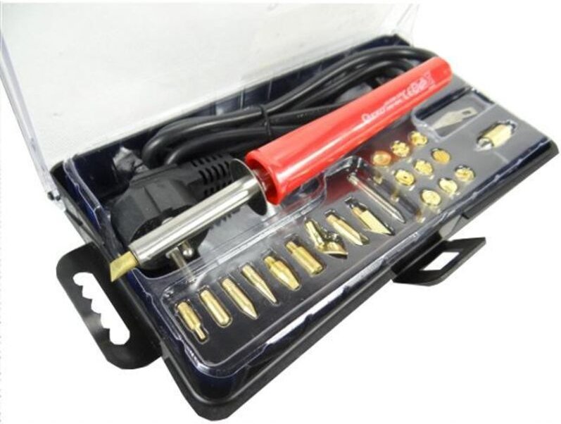 Geko wypalarka do drewna i skóry zestaw 23 elem.