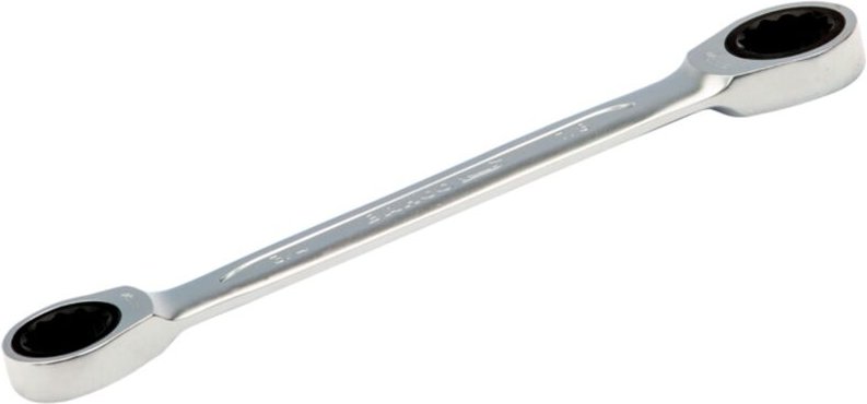 Thumbnail - Bahco 5/16 - 11/32 Ratcheting Ring Wrench with Chrome Finish 115 mm