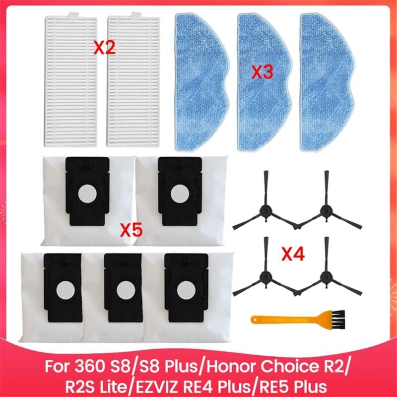 Für 360 S8/S8 Plus/ Choice R2/R2S Lite/ RE4 Plus Teile A