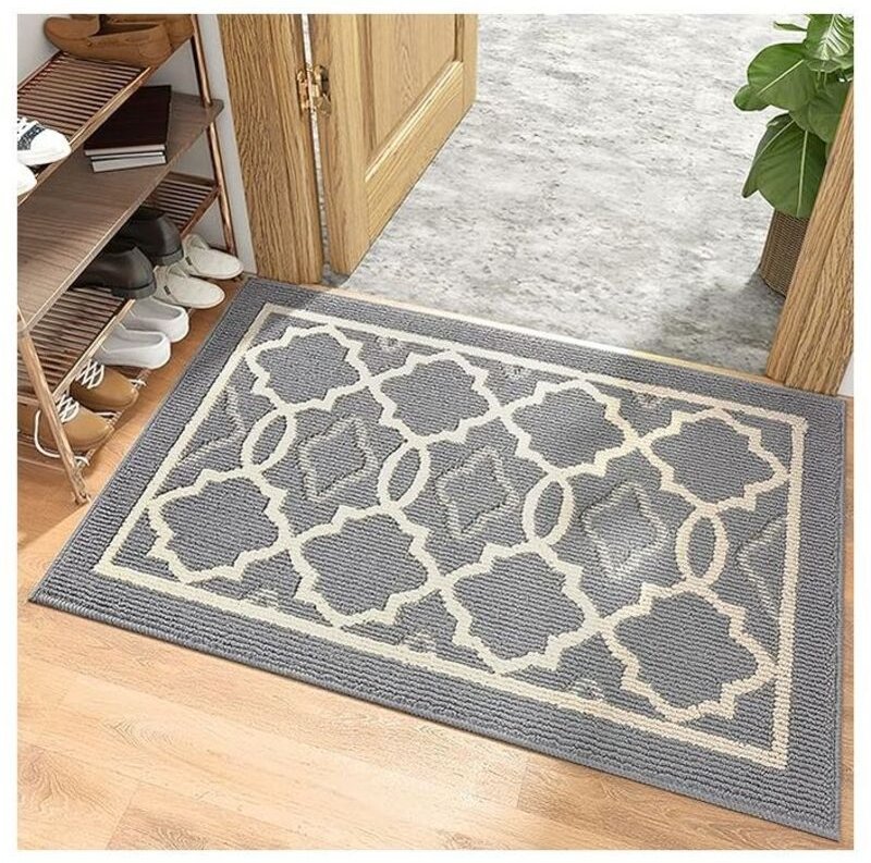 Fußmatte, Eingangsmatte für den Innenbereich, Fußmatte für den Außenbereich 50 x 80 cm, rutschfeste und staubdichte Fußm...