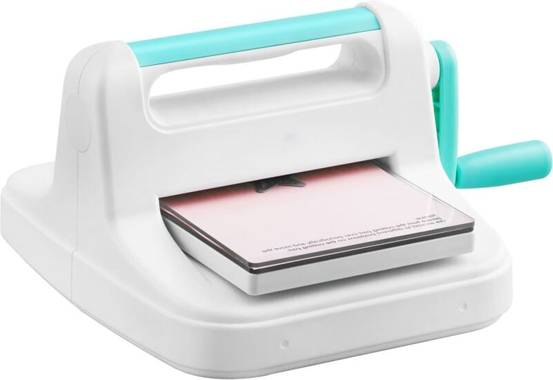 Manuelle Stanz- und Prägemaschine, weiß, benutzerfreundliche 6-Zoll-Scrapbooking Maschine mit tragbarer Öffnung, komplet...