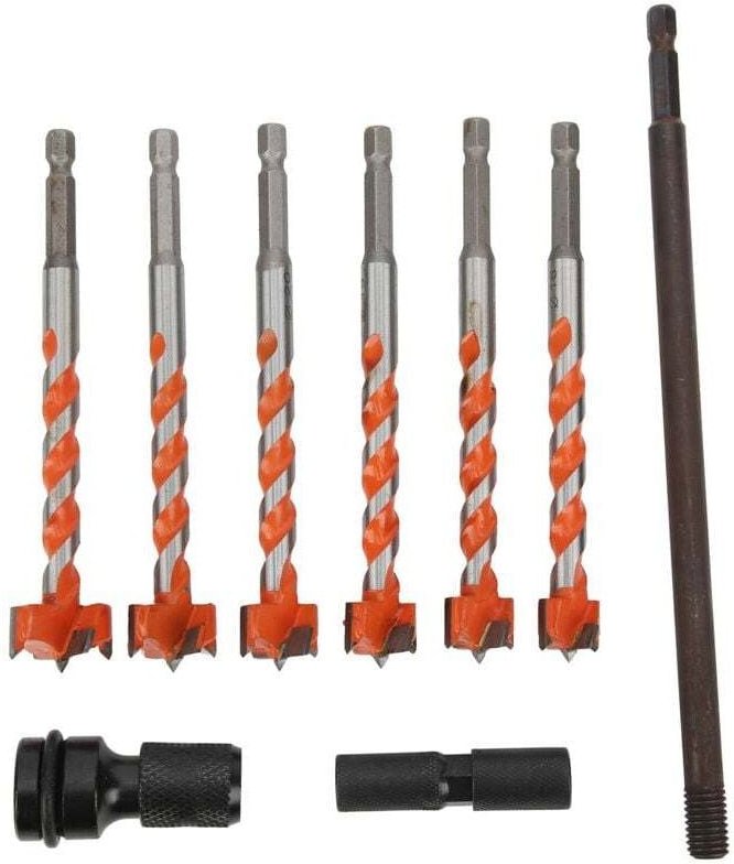 6-teiliger Forstnerbohrer, anspruchsvolle Verarbeitung, hohe Härte und Verschleißfestigkeit, 16–25 mm Positionierungsboh...