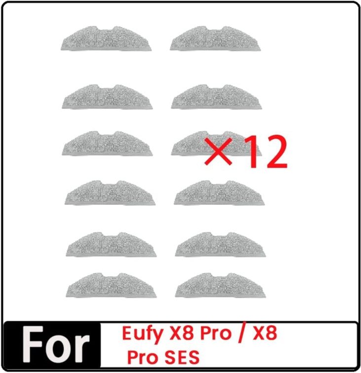 12 Stück Lappen für X8 Pro/Roboter-Staubsaugerteile