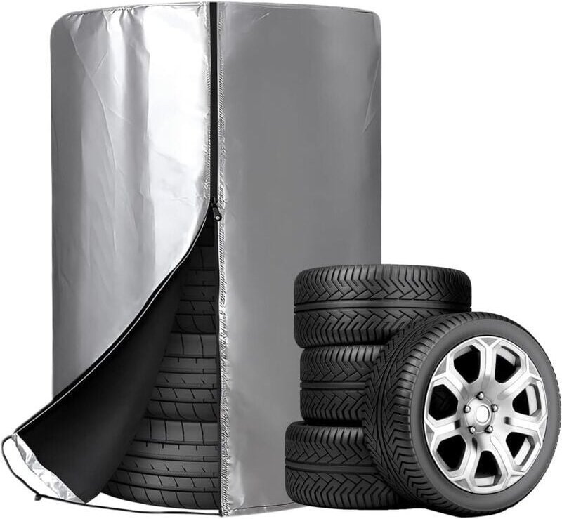 Universelle Autoreifenabdeckungen, wasserdichte Reifenabdeckung, staubdichte Reifenaufbewahrungshülle, Reifentasche mit ...