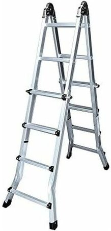 Multifunktionale Teleskopleiter 2x4+4 Stufen en131-4 edm