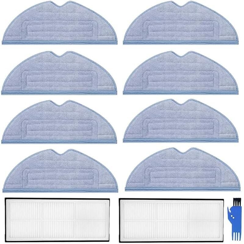 FOREHILL 11-teiliges Zubehörset für Roborock S7/ S7 MaxV/ S7 MaxV Ultra/ S7 Pro Ultra/ S7 MaxV Plus/ G10s Pro, 2 HEPA-Fi...