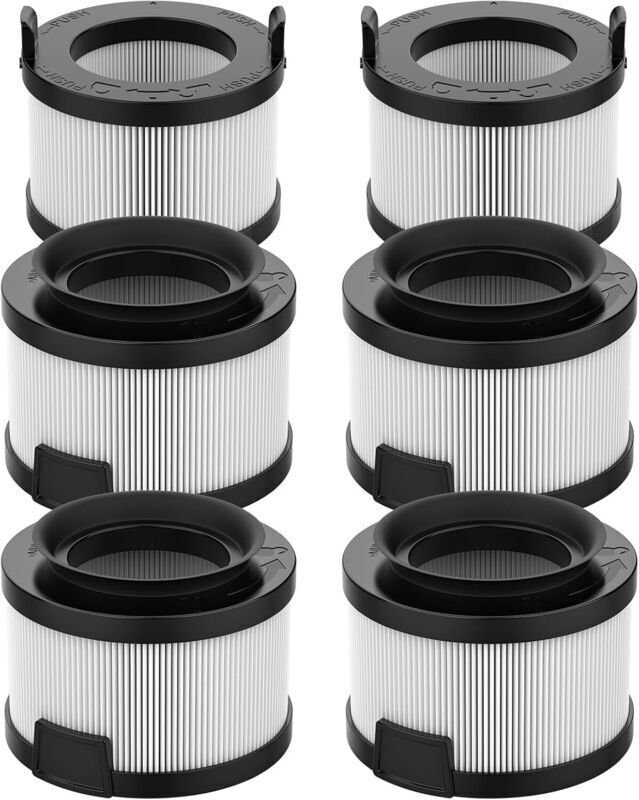 6er-Pack VortexIQ 40 Filter für den kabellosen Staubsauger Levoit VortexIQ 40-RF/VortexIQ 40 Flex/LSV-VF401P-AEU – Ersat...