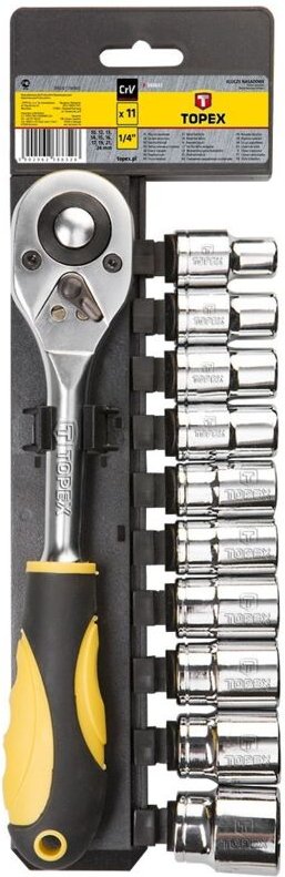 Ratsche mit Steckschlüssel satz 1/2', CrV