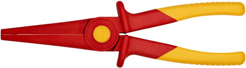 Knipex - 98 62 02 Flachrundzange kst isol. WeichKST-Zone f. sicheren Halt 220 mm