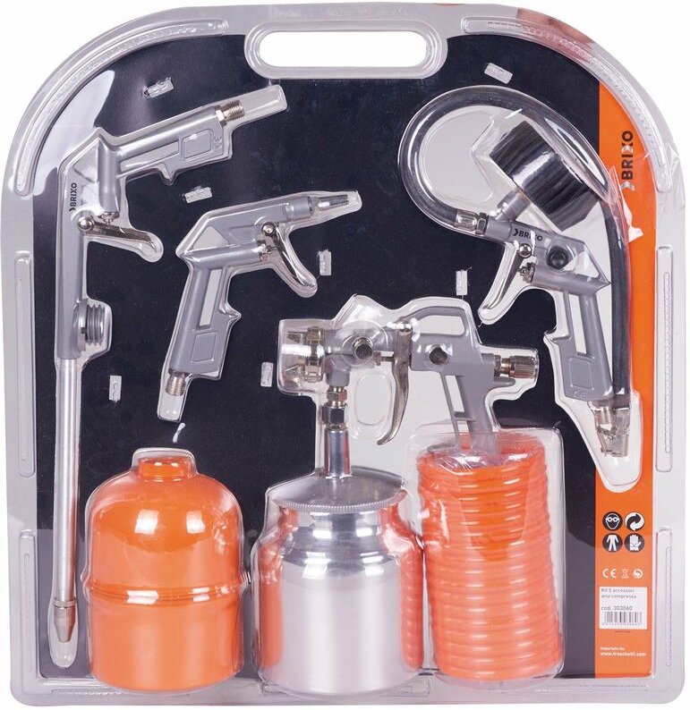 Brixo Compressed Air Accessoires Kit PCs. 5