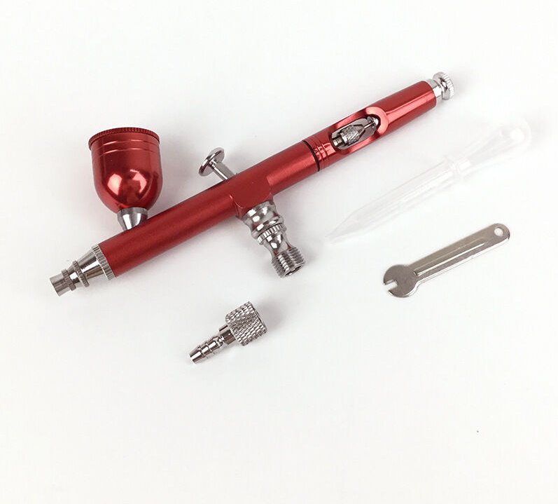 0,3-mm-Doppelwirkungs-Airbrush-Set für Beauty-Make-up, Tattoo-Malerei und Tortendekoration