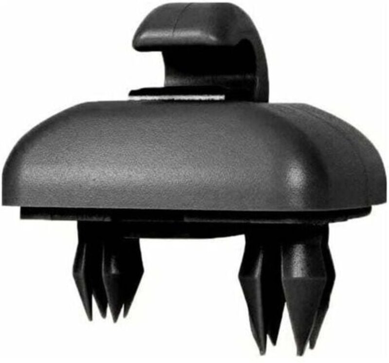 2 Stück Auto-Sonnenblenden-Haken-Clips, kompatibel mit Audi A1 A3 A4 A5 Q3 Q5 (8E0 857 562) A7 B6 B7 B8 S4 S5, Schwarz