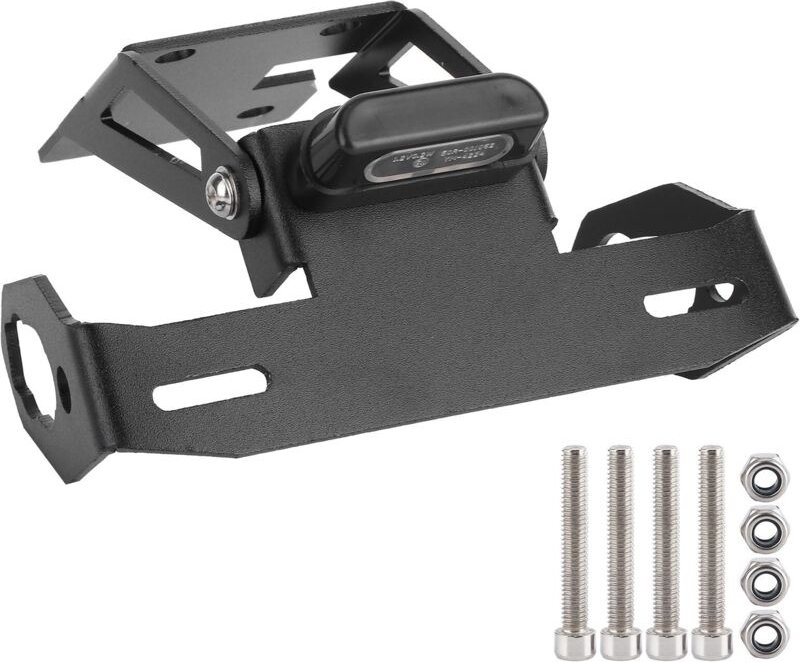 Kennzeichenhalterung für Z 650/650 (2017–2018) mit LED-Beleuchtung, Motorrad-Kennzeichenhalter, Aluminium, wasserdicht, ...