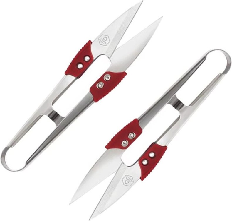 DAJI PIN Mini-Schere – Federbelasteter Fadenschneider – Haushaltsschere aus Edelstahl – U-förmiger Kreuzstichschneider –...