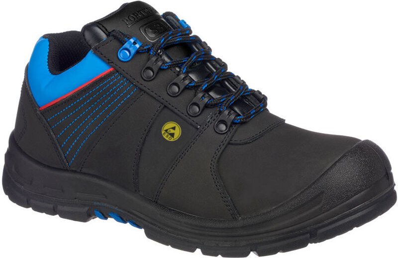 Sicherheitsschuh Portwest Compositelite Protector S3 ESD HRO Farbe: Schwarz/Blau Größe 42 - Portwest