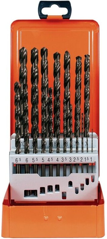 Projahn - Spiralbohrer Satz hss-g eco 19-tlg. 1-10/0,5mm, in Metallkassette 60831