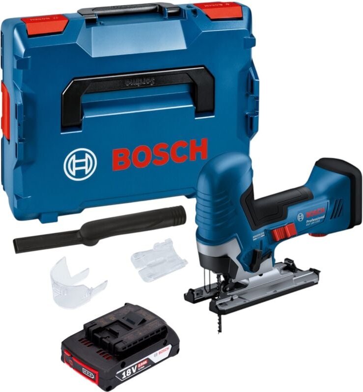 Bosch GST 18V-125 S Professional Akku Stichsäge 18 V 125 mm Brushless + 1x Akku 2,0 Ah + L-Boxx - ohne Ladegerät