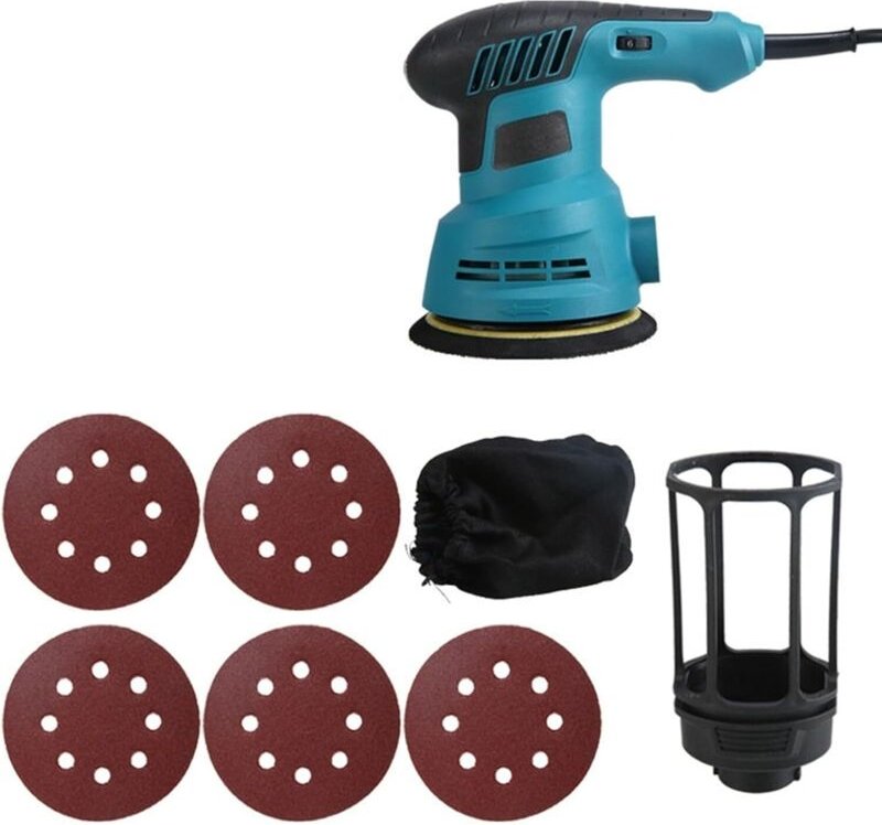 Mini-Elektroschleifer, Winkelschleifer mit einstellbarer Drehzahl, für Farbe, Wände, Spachtelmasse, Polierarbeiten, Holz...