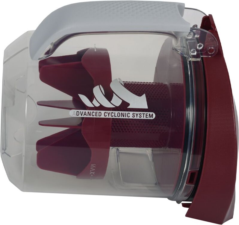 Ersatzteil - Kompletttrennstück, Dunkelroter Staubbehälter - - ROWENTA