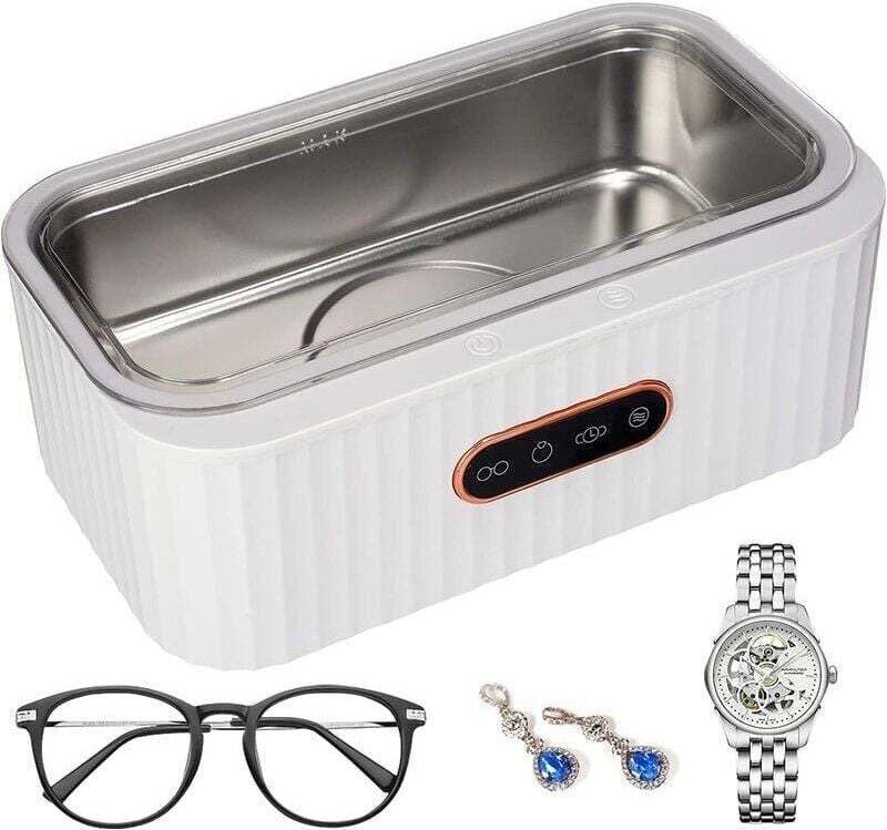 400 ml Ultraschallreiniger, 45 kHz professionelles Ultraschallreinigungsgerät, mit 4 Reinigungsmodi, Touch-Funktion, Ult...