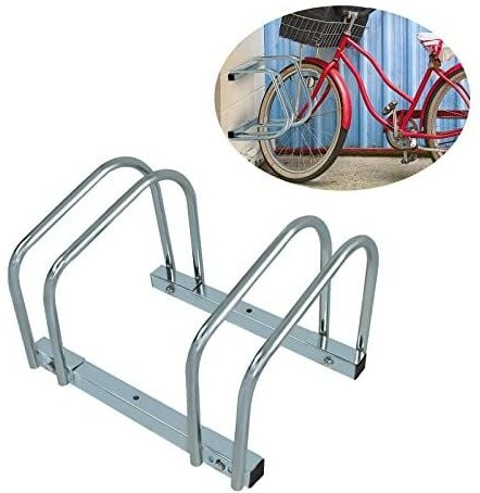 Fahrradständer, Mehrfachständer Für Boden- und Wandmontage, ca. 40 x 32 x 26 cm, Für 2 Fahrräder YARDIN