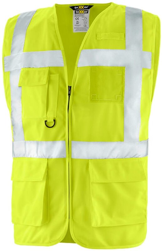 teXXor® Warnschutz-Weste DUNDAS 100% Polyester leuchtgelb 4208 Gr. 4XL