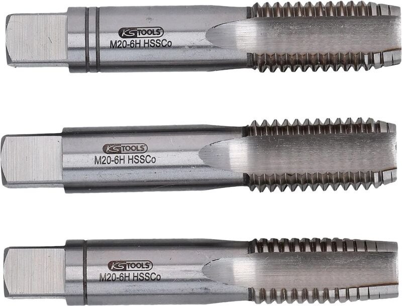 Ks Tools hss co Handgewindebohrer-Satz m, M30x3,5, 3-tlg - 331.2300