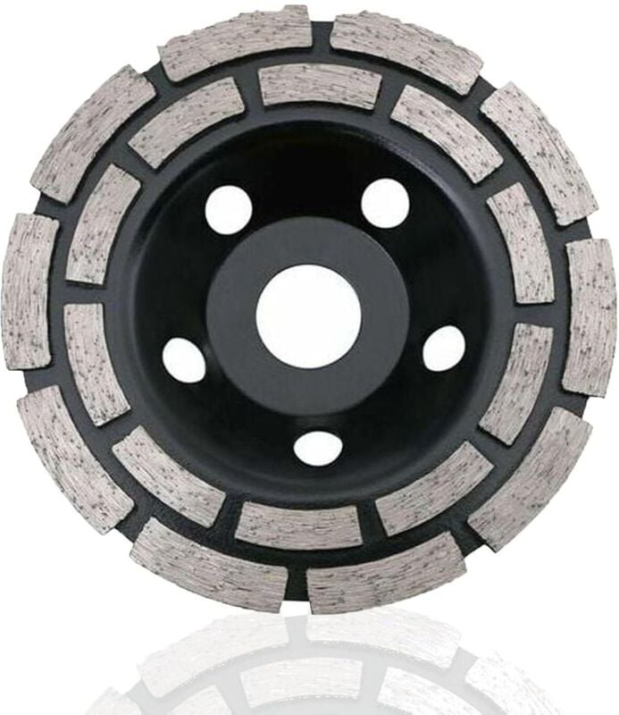 Diamantschleifscheibe, 230 x 22,2 mm, zweireihig, universell einsetzbar zum Schleifen von Beton, Stein, Granit, Estrich ...