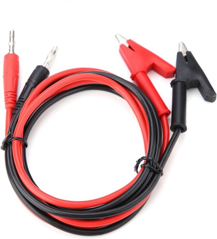 2 Stück Silikon-Bananenstecker-Krokodilklemmen-Prüfspitzen, neu und sofort einsatzbereit, lange Lebensdauer. Einsetzbar ...