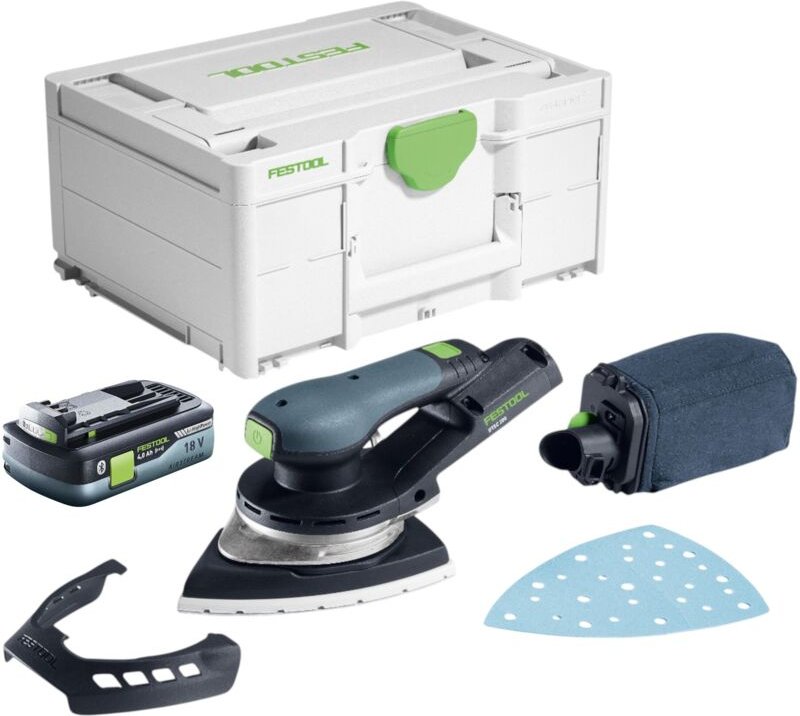 Festool DTSC 200-Basic Akku Deltaschleifer 18 V 145 x 195 mm Brushless + 1x Akku 4,0 Ah + Systainer - ohne Ladegerät