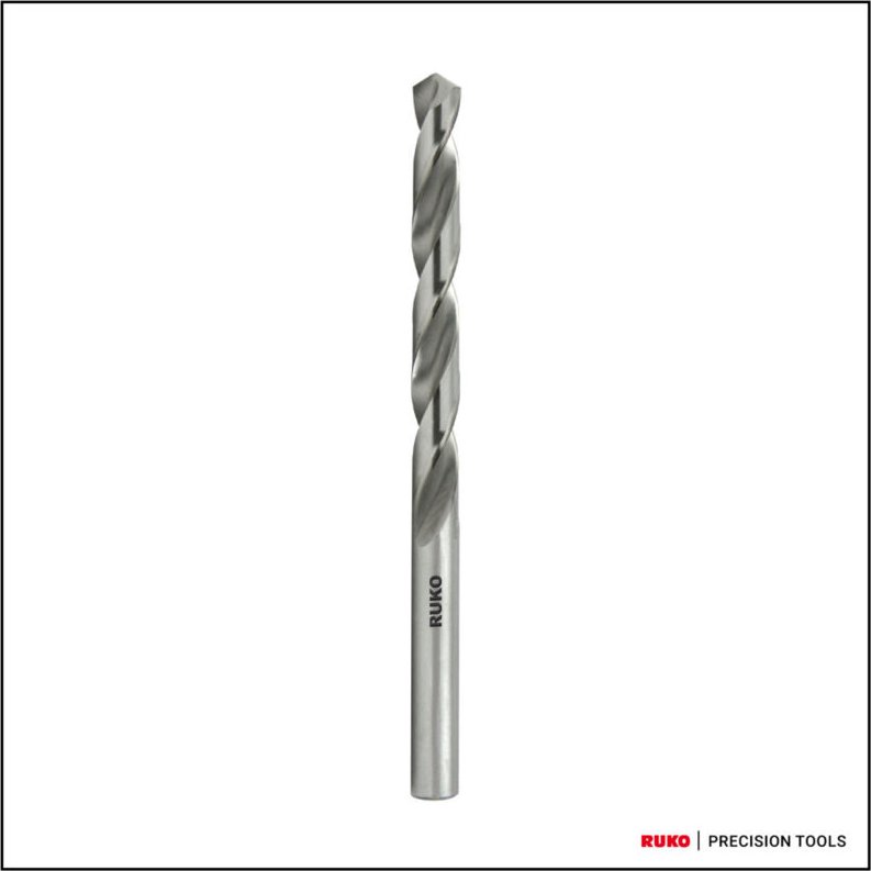 RUKO Spiralbohrer DIN 338 Typ N HSS geschliffen, mit Kreuzanschliff Ø 3,3 x 65 x 36 mm 10 Stk