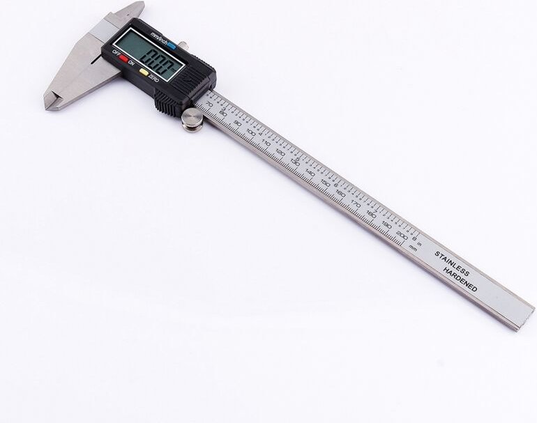 LCD-Digitalmessschieber 0-200 mm, elektronisches Mikrometer für Edelstahl