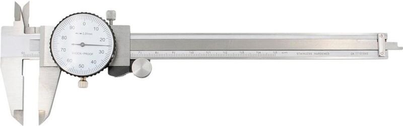 Uhrmessschieber 150 mm 1/100 - Format