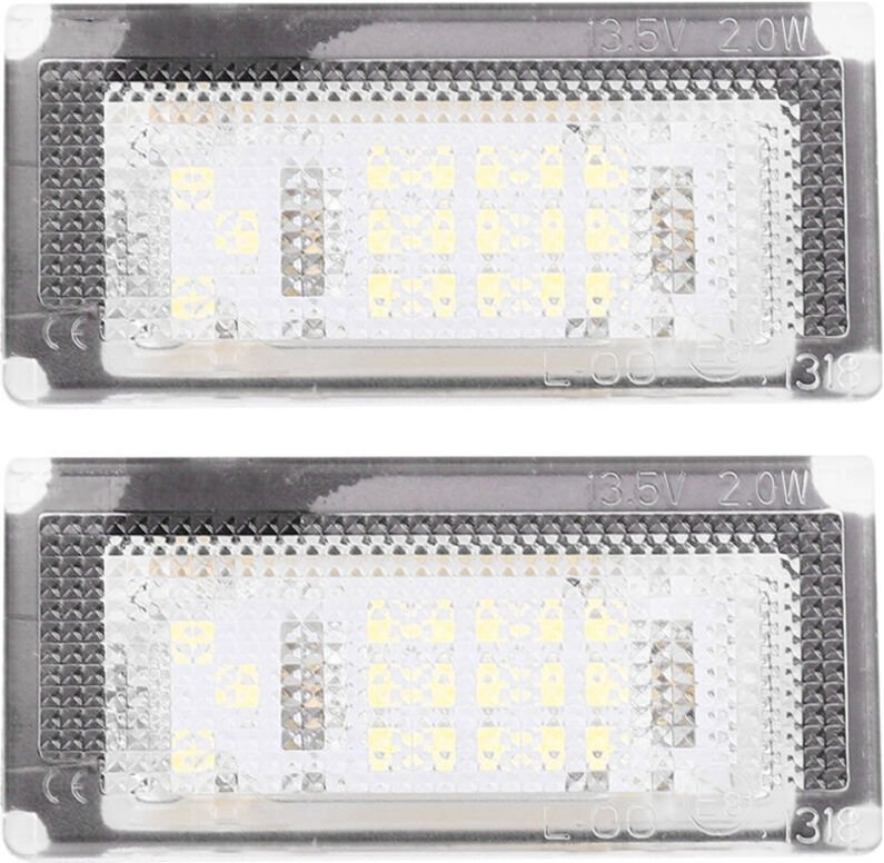 Paar Kennzeichenleuchten, 12V, 18 SMD-LEDs, passend für Mini Cooper S R53 2001 – 2006.
