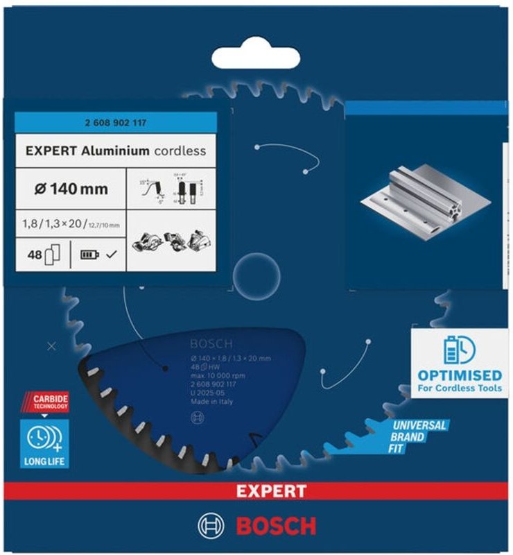 Bosch EXPERT Kreissägeblatt Aluminium, 140x20 mm, Z48