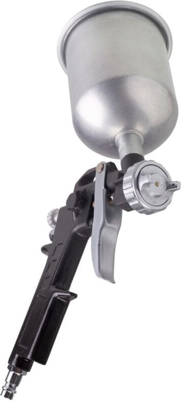 Farbspritzpistole mit Fließbecher