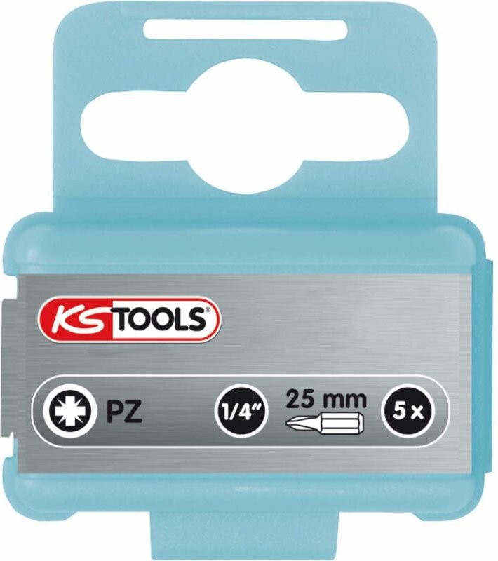 1/4" EDELSTAHL Bit, 25mm, PZ2, 5er Pack