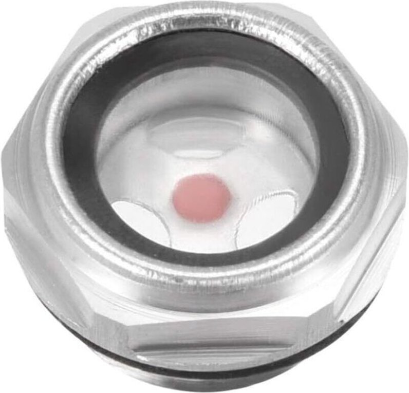 Ölstandsanzeiger, Ölschauglas, Luftkompressoranschluss, 1/2-Zoll-PT-Außengewindekappe aus Aluminiumlegierung mit O-Ring