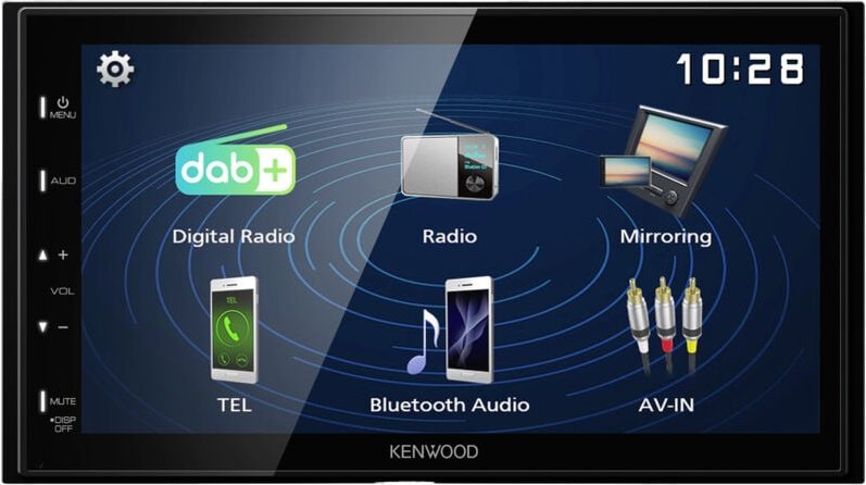 DMX129DAB Doppel-DIN Moniceiver Bluetooth®-Freisprecheinrichtung, dab+ Tuner, Anschluss für - Kenwood