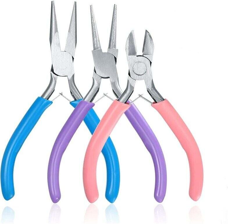Schmuckzangen, Schmuckwerkzeugset, Spitzzange, Langzange, Flachzange, Drahtschneider