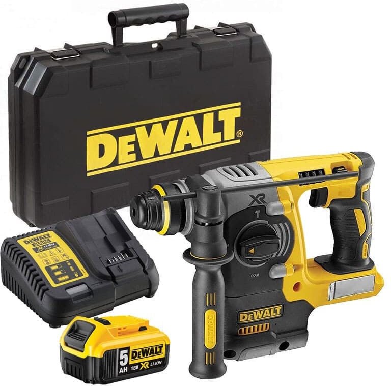 18V XR BL SDS-Plus Bohrhammer (1x5,0 Ah) im Koffer - DEWALT DCH273P1T-QW
