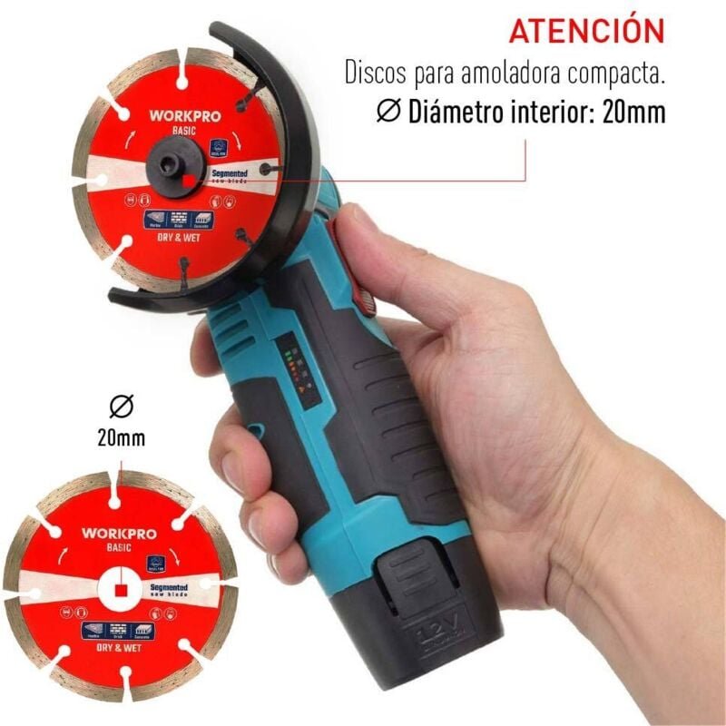 Grundlegend segmentierte Diamantscheibe Ø110x20mm. arbeitspro®