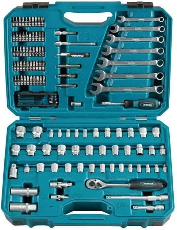 Werkzeug Set 120tlg. Bits Steckschlüsseleinsätze 1/4' + 3/8' E-06616 - Makita
