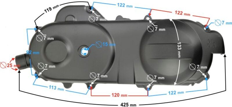 Motorabdeckung DRIVE 400 SCOOTER 21 50cc