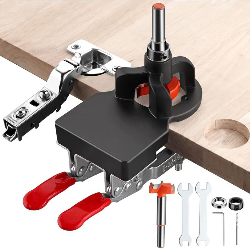 35-mm-Scharnierbohrung für verdeckte Montage, Material: Aluminiumlegierung, doppelte Clipbefestigung für zusätzliche Sta...