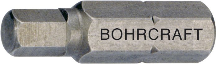 Bit-Einsatz Code 6160 1/4'sechskant 6,0/25 mm Innensechskant - Bohrcraft