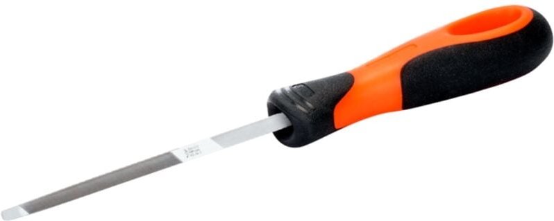 Bahco Doppelendige ERGO-Sägefeile mit Zweikomponenten-Griff, Halbschlichthieb, 175 mm, Hieb 2